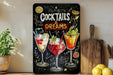 a sign that says cocktails and dreams on it