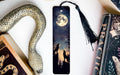a bookmark with a picture of a man and a woman on it