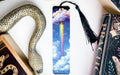 a bookmark with a picture of a rainbow on it