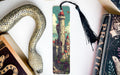 a bookmark with a picture of a castle on it