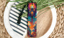 a pair of skis sitting on top of a table