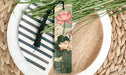 a close up of a plate with a flower decoration on it