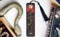 a bookmark with a picture of a woman on it