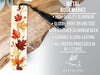 a bookmark with autumn leaves on it