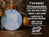 a ceramic ornament with a bear on it