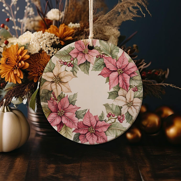 a plate with a floral design on it sitting on a table
