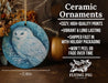 a ceramic ornament with an owl on it