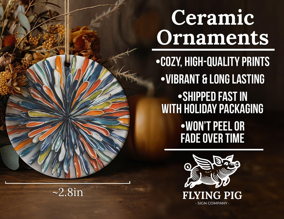 a picture of a ceramic ornament on a table