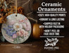 a ceramic ornament with flowers on it