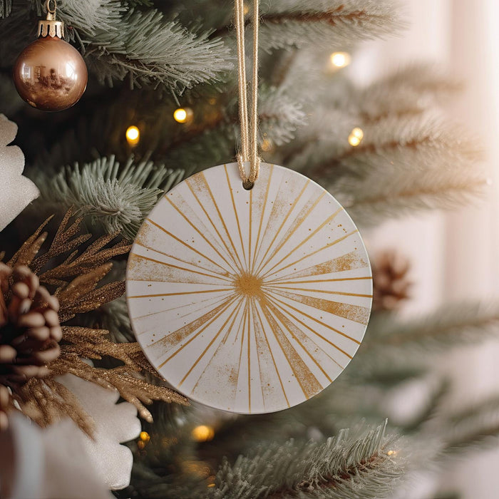 a close up of a christmas tree with ornaments