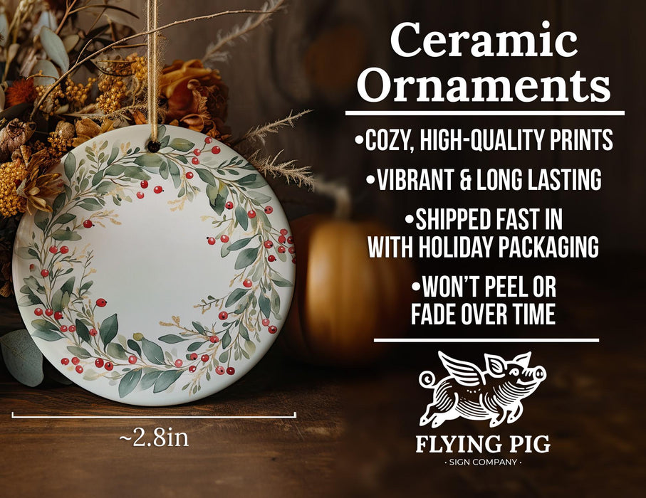 a ceramic ornament sitting on top of a wooden table
