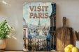 a painting of the eiffel tower in paris