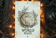 a sign that says world peace on it