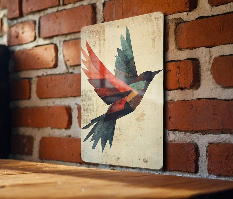 a picture of a bird on a brick wall