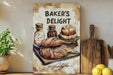 a painting of bread and butter on a shelf