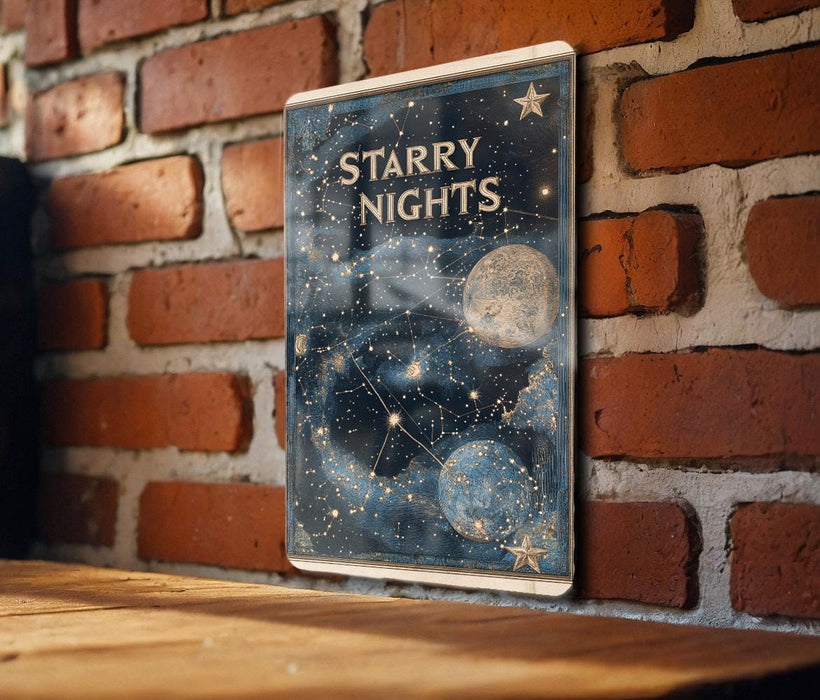 a sign on a brick wall that says starr nights