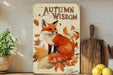 a painting of a fox sitting on top of a shelf