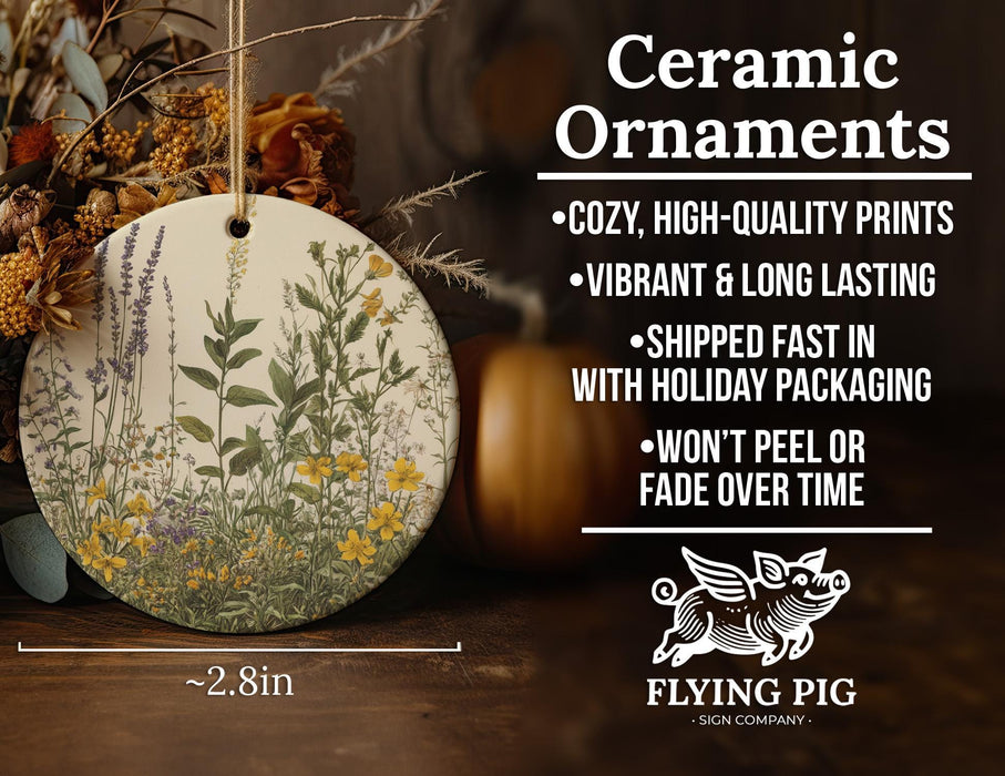 a ceramic ornament with a floral design on it