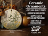a ceramic ornament with a floral design on it