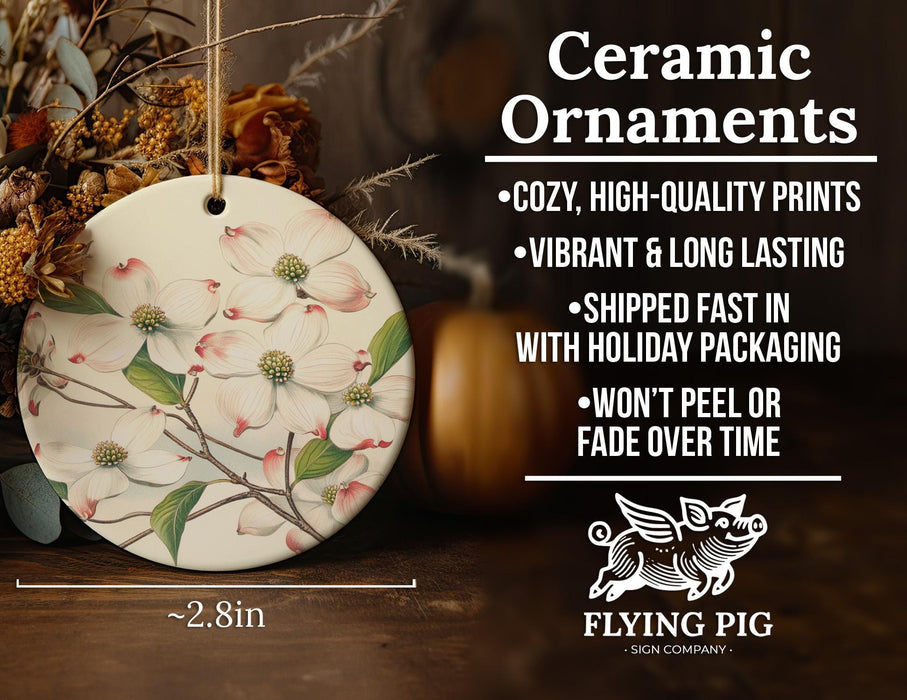 a ceramic ornament with flowers on it