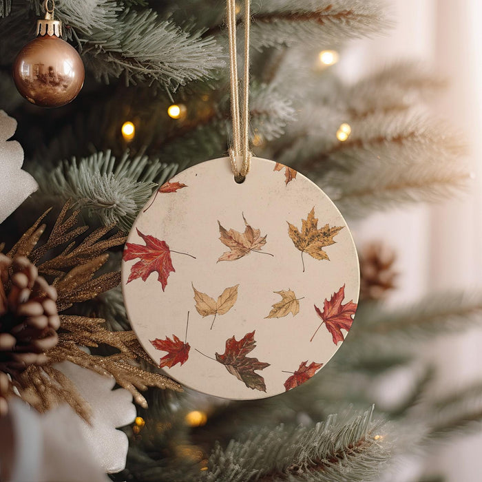 a wooden ornament hanging from a christmas tree