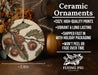 a ceramic ornament with acorns on it