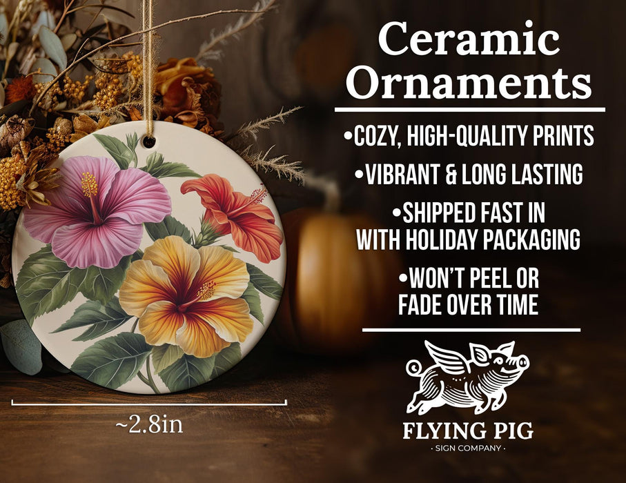 a ceramic ornament with flowers on it