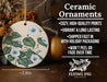 a ceramic ornament with flowers and leaves on it