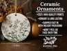a ceramic ornament with a floral design on it