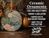 a ceramic ornament with succulents on it