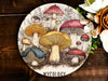 a plate with a bunch of mushrooms on it
