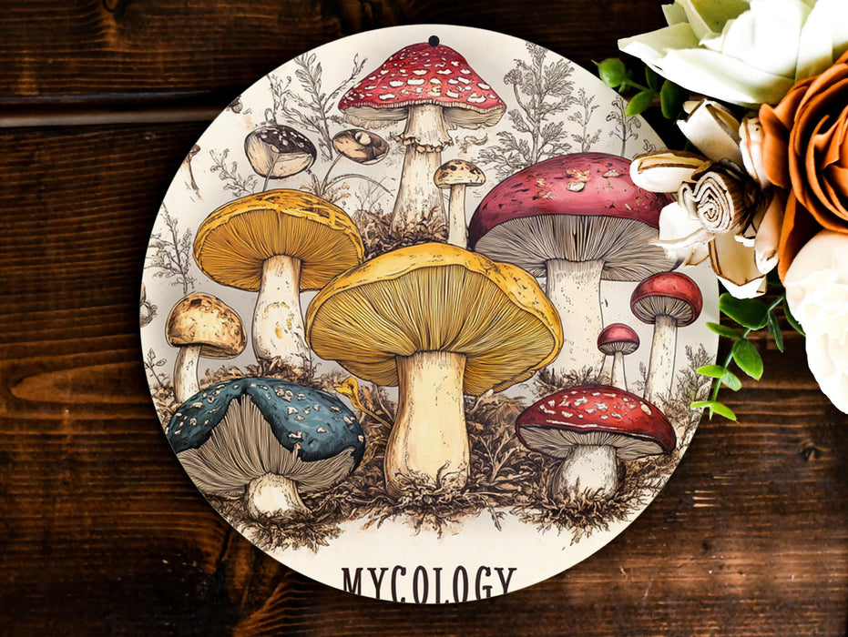 a plate with a bunch of mushrooms on it