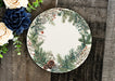 a plate with a pine cone and pine cones on it