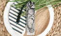 a bookmark with a picture of a cat on it