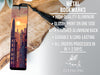 a bookmark with a picture of a city at sunset