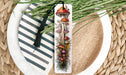 a bookmark with a picture of mushrooms on it