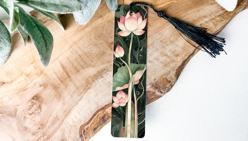 a bookmark with a floral design on it