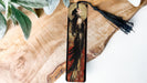 a bookmark with a picture of a woman on it