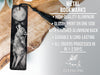 a bookmark with an image of a wolf on it