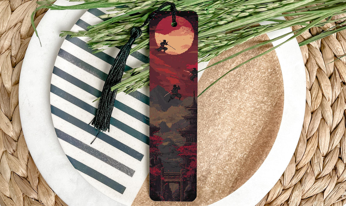 a bookmark with a picture of a person on it