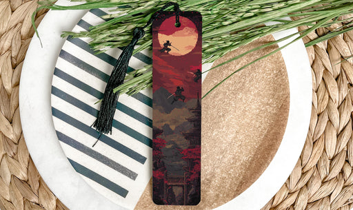 a bookmark with a picture of a person on it
