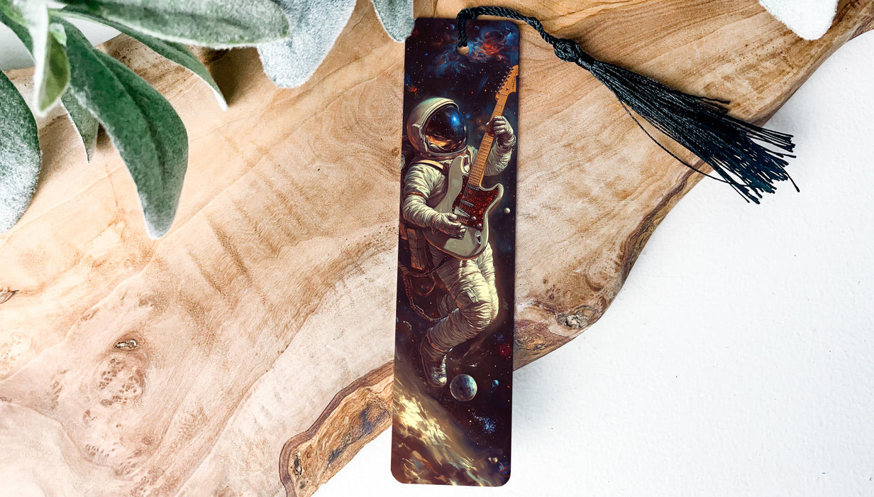 a piece of wood with a picture of an astronaut on it
