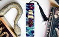 a bookmark with a pirate ship on it