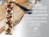 a bookmark with a red rose design on it
