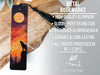 a bookmark with an image of a wolf on it