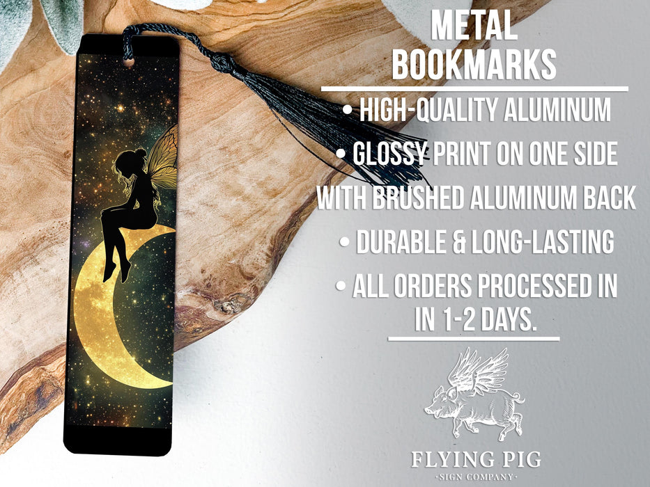 a bookmark with a picture of a fairy on it