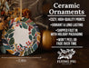 a ceramic ornament sitting on top of a wooden table