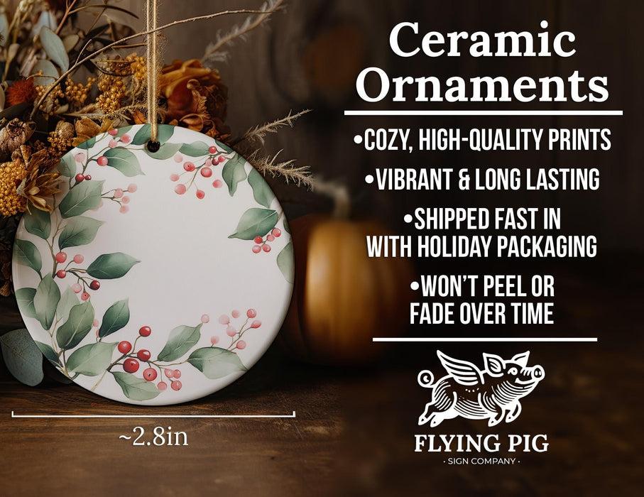 a ceramic ornament sitting on top of a wooden table