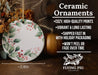 a ceramic ornament sitting on top of a wooden table
