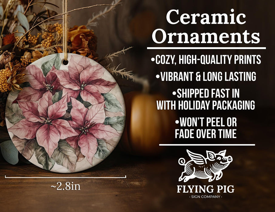 a ceramic ornament with flowers on it